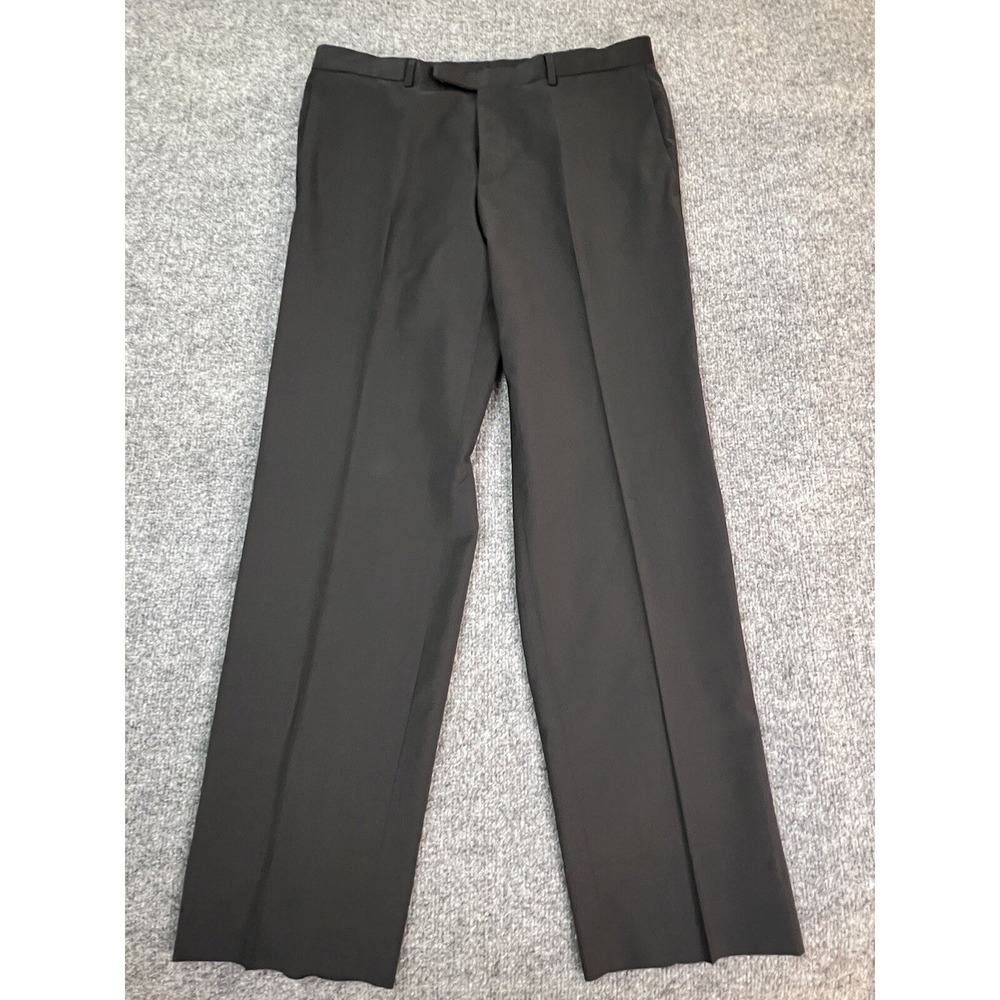 Hugo Boss Pants Mens 34x31 Black Wool Trousers Business Red Label